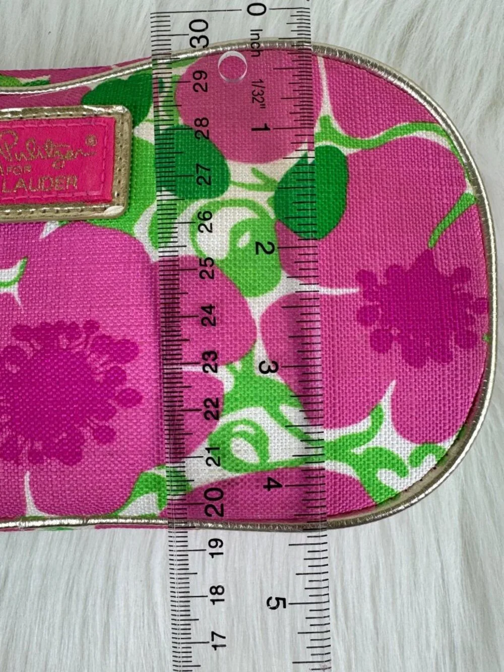 Lilly Pulitzer for Estée Lauder Floral Cosmetic Case Zip Travel Toiletry Bag